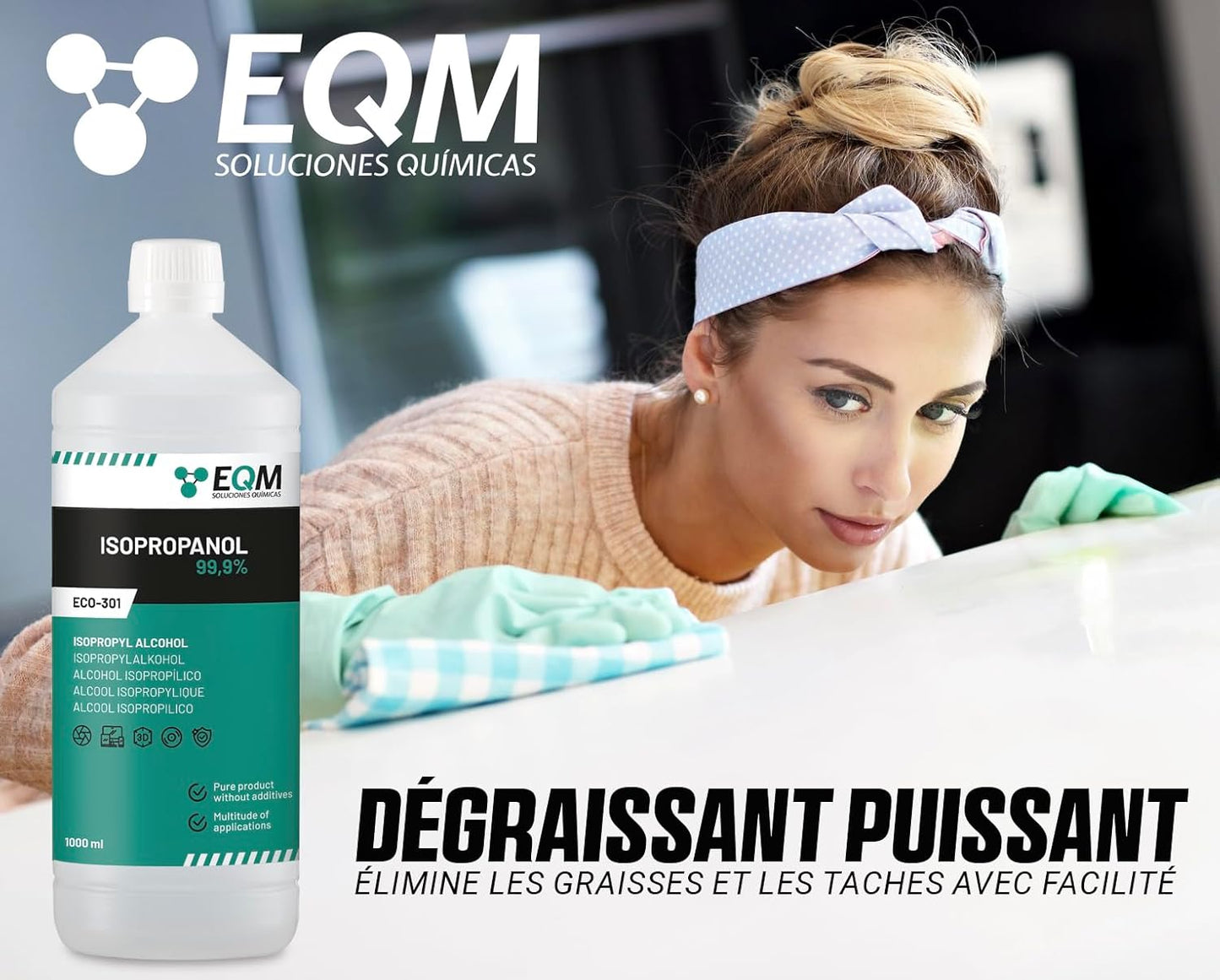 Alcool Isopropylique Pur à 99,9% - 1L