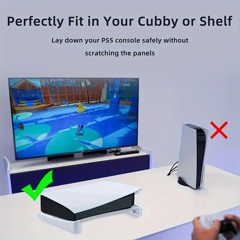ALEEMTRY Support PS5 - Support horizontal avec 3 ventilateurs en 1 - Blanc - Support PS5 pour ALEEMTRY Support PS5 - Support horizontal avec 3 ventilateurs en 1 - Blanc - Support PS5 pour